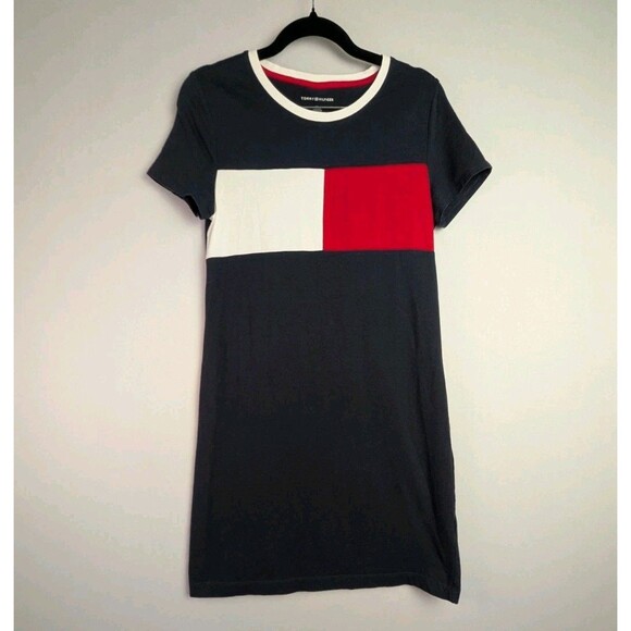 Tommy Hilfiger Dresses & Skirts - Tommy Hilfiger Color Block Dress Womens Sz S Red Blue Flag Patriotic 4th July